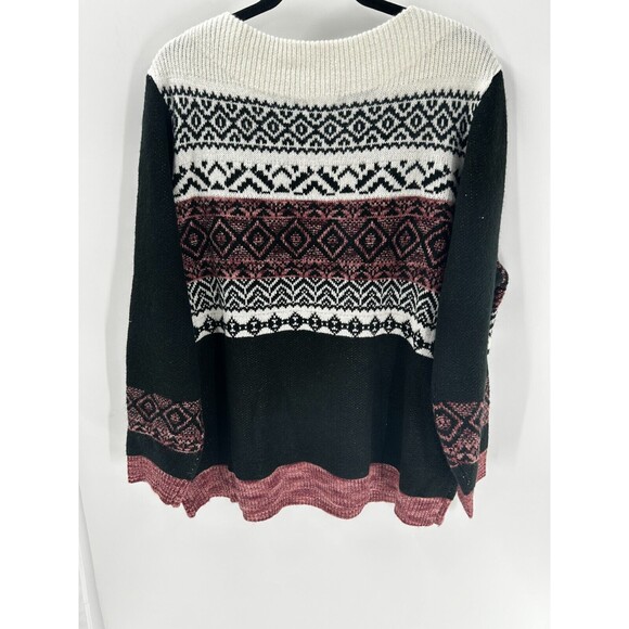 Women's Westport Fair Isle Long Sleeve Sweater Size 3X - Picture 6 of 6